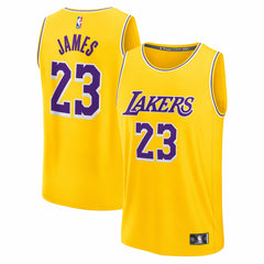 LeBron James Los Angeles Lakers Youth Fast Break Replica Player Jersey - Icon Edition - Gold