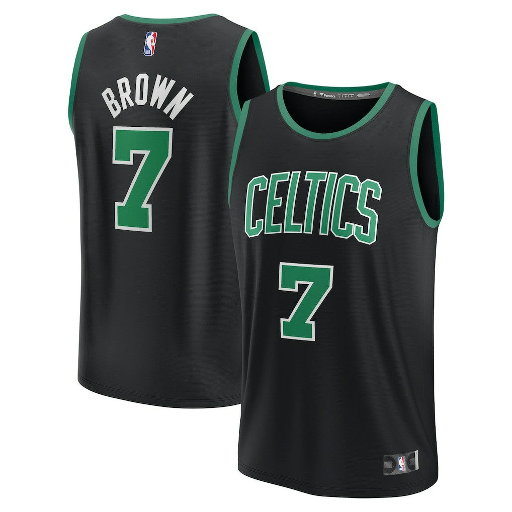 Jaylen Brown Boston Celtics Youth Fast Break Replica Player Jersey - Statement Edition - Black