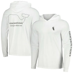 Chicago White Sox Vineyard Vines Long Sleeve Hoodie T-Shirt White
