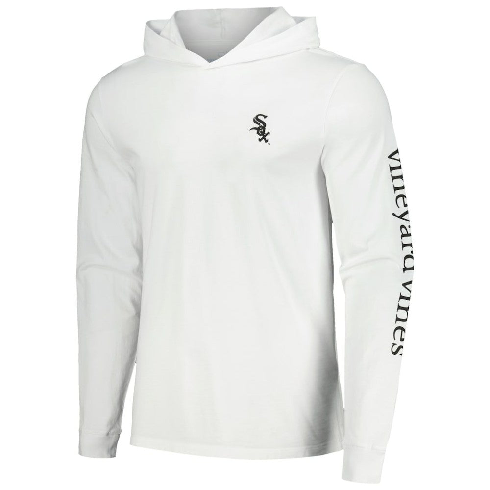 Chicago White Sox Vineyard Vines Long Sleeve Hoodie T-Shirt White