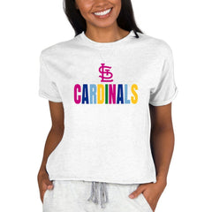St. Louis Cardinals Concepts Sport Women's Mainstream Terry Sweatshirt Oatmeal