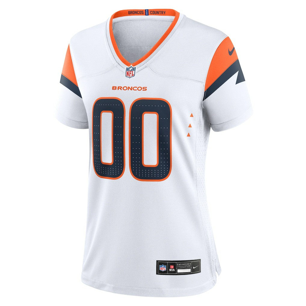 Denver Broncos Women's Mile High Collection Custom Game Jersey - White