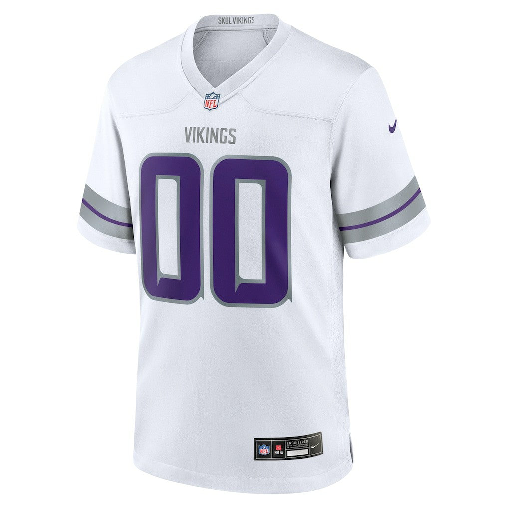 Minnesota Vikings Alternate Custom Game Jersey - White