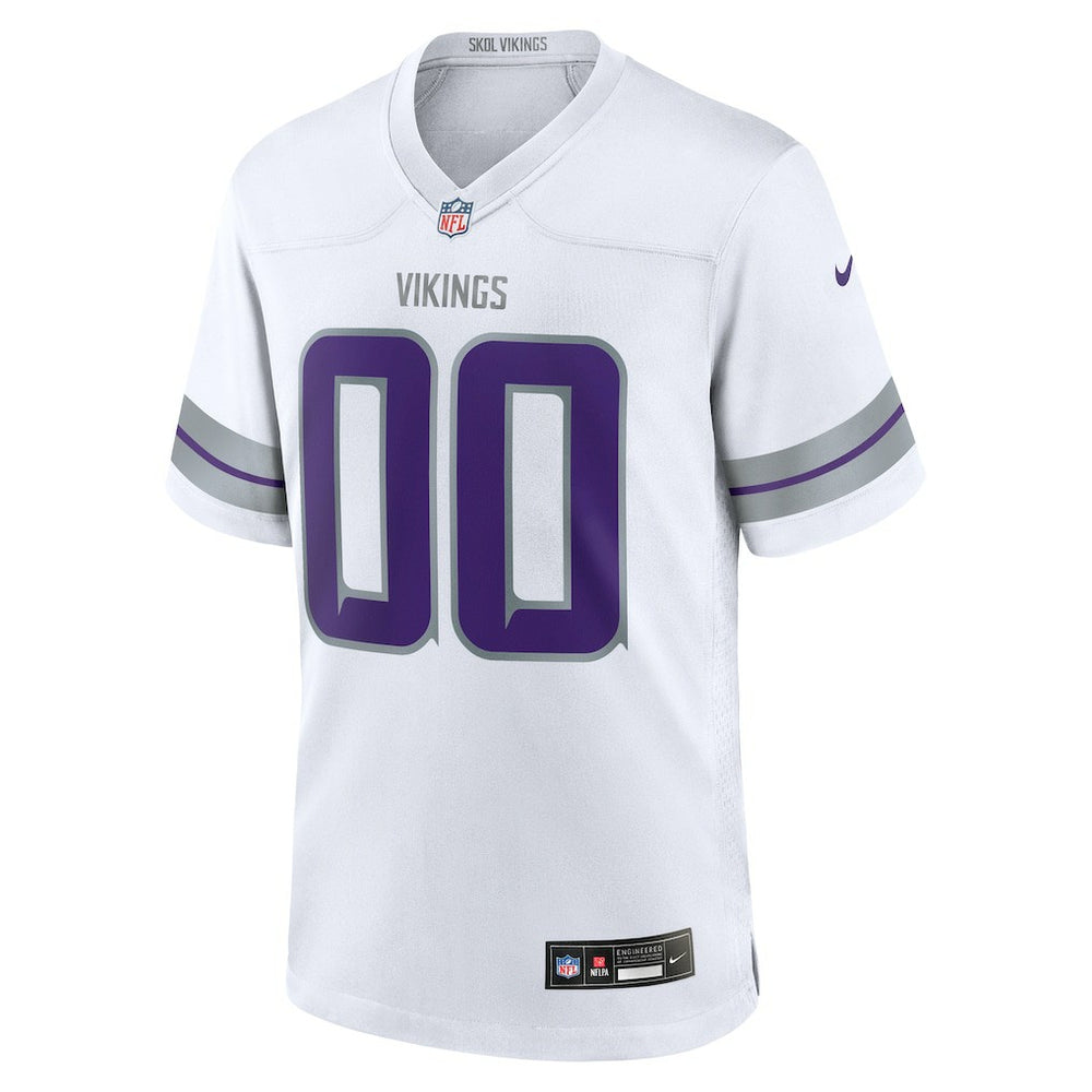 Minnesota Vikings Alternate Custom Game Jersey - White