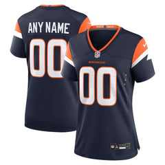 Denver Broncos Women's Alternate Mile High Collection Custom Game Jersey - Navy