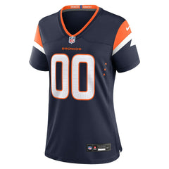 Denver Broncos Women's Alternate Mile High Collection Custom Game Jersey - Navy
