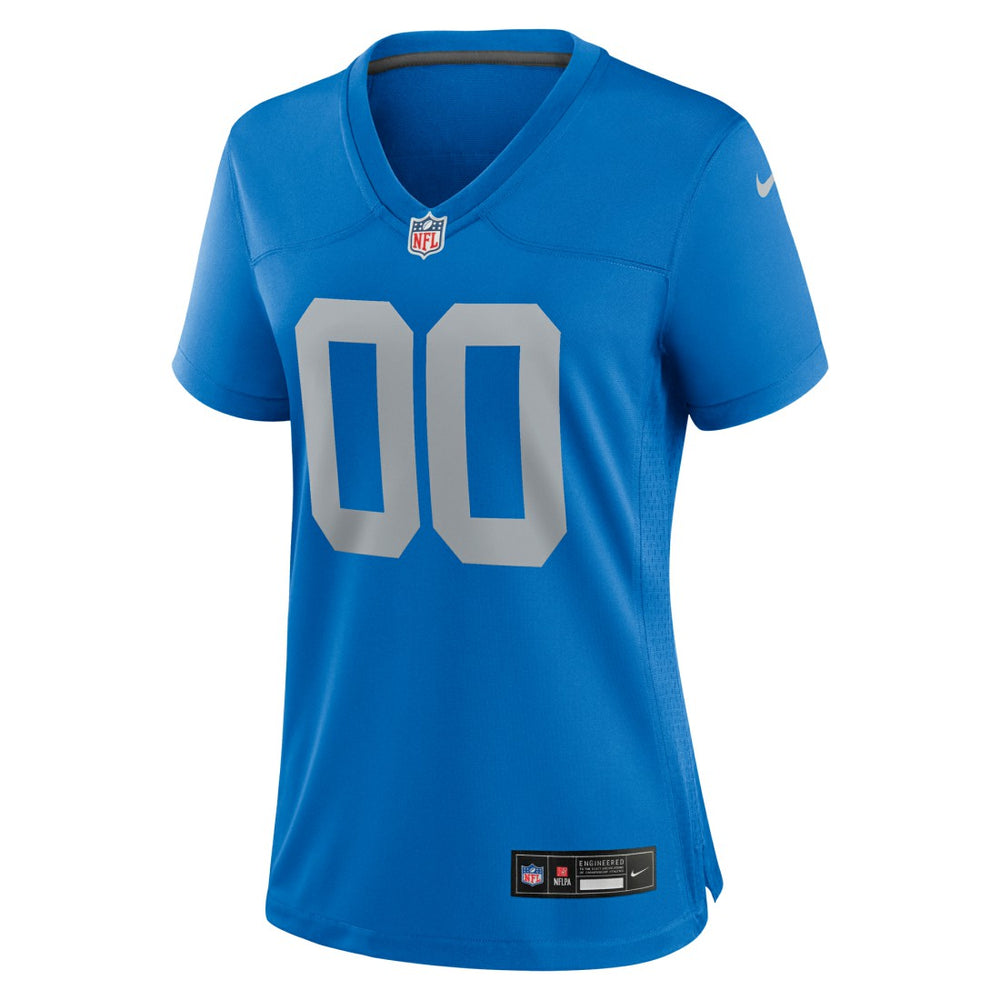Detroit Lions Women's Alternate Custom Game Jersey - Blue