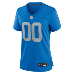 Detroit Lions Women's Alternate Custom Game Jersey - Blue