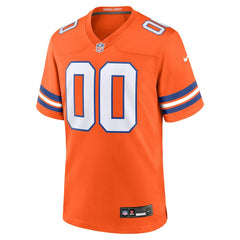 Denver Broncos Mile High Collection 1977 Throwback Custom Game Jersey - Orange