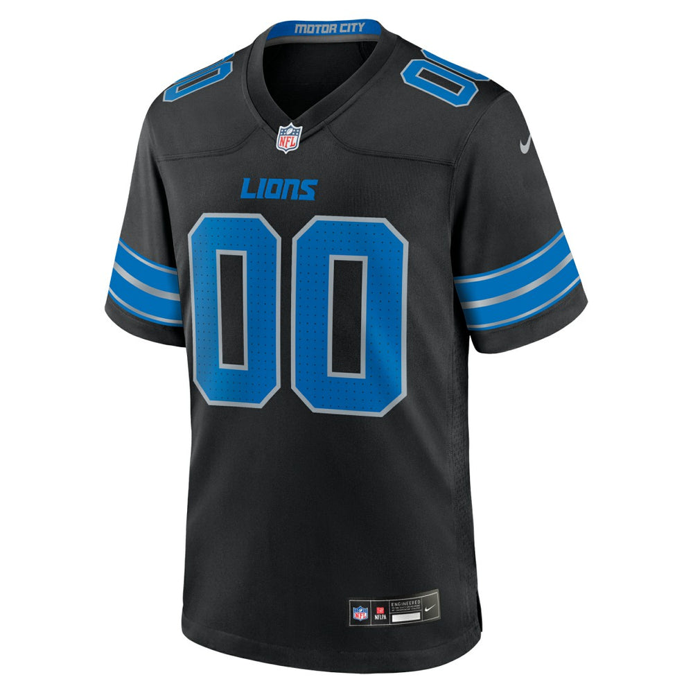 Detroit Lions Alternate Custom Game Jersey - Black
