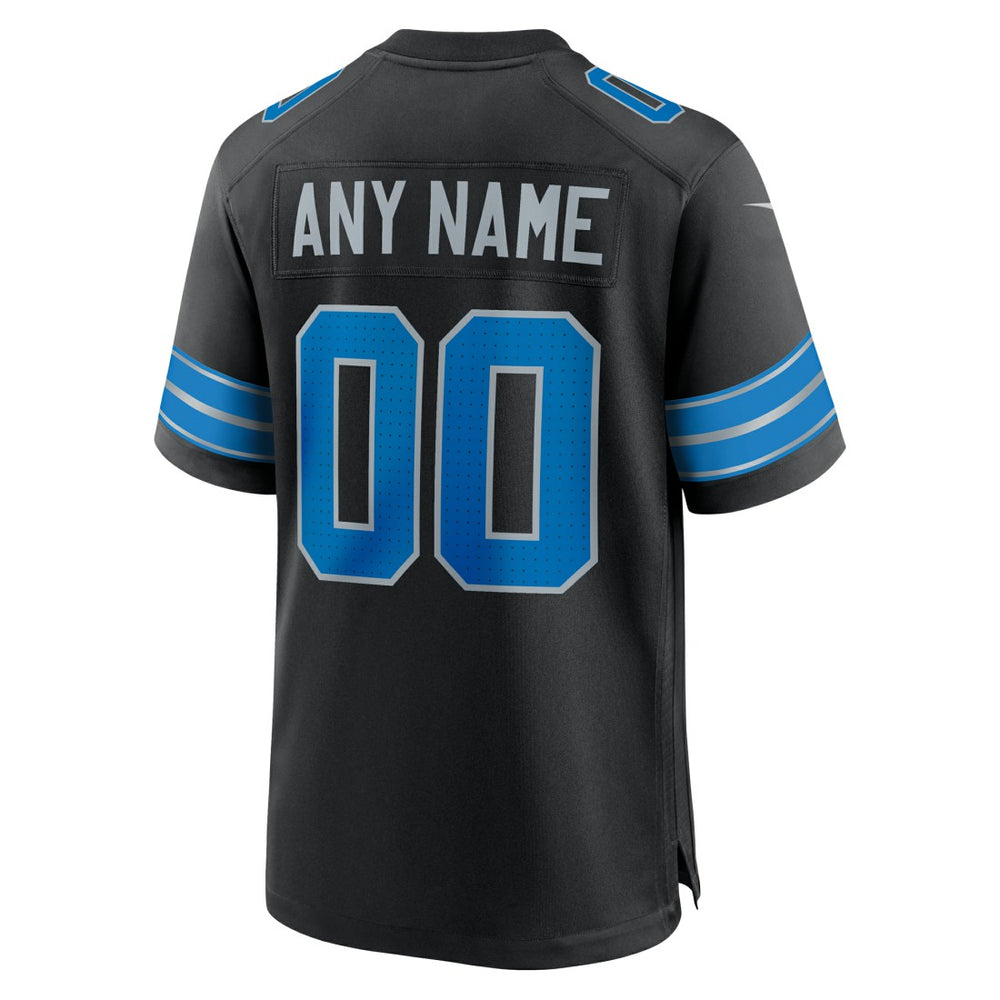 Detroit Lions Alternate Custom Game Jersey - Black