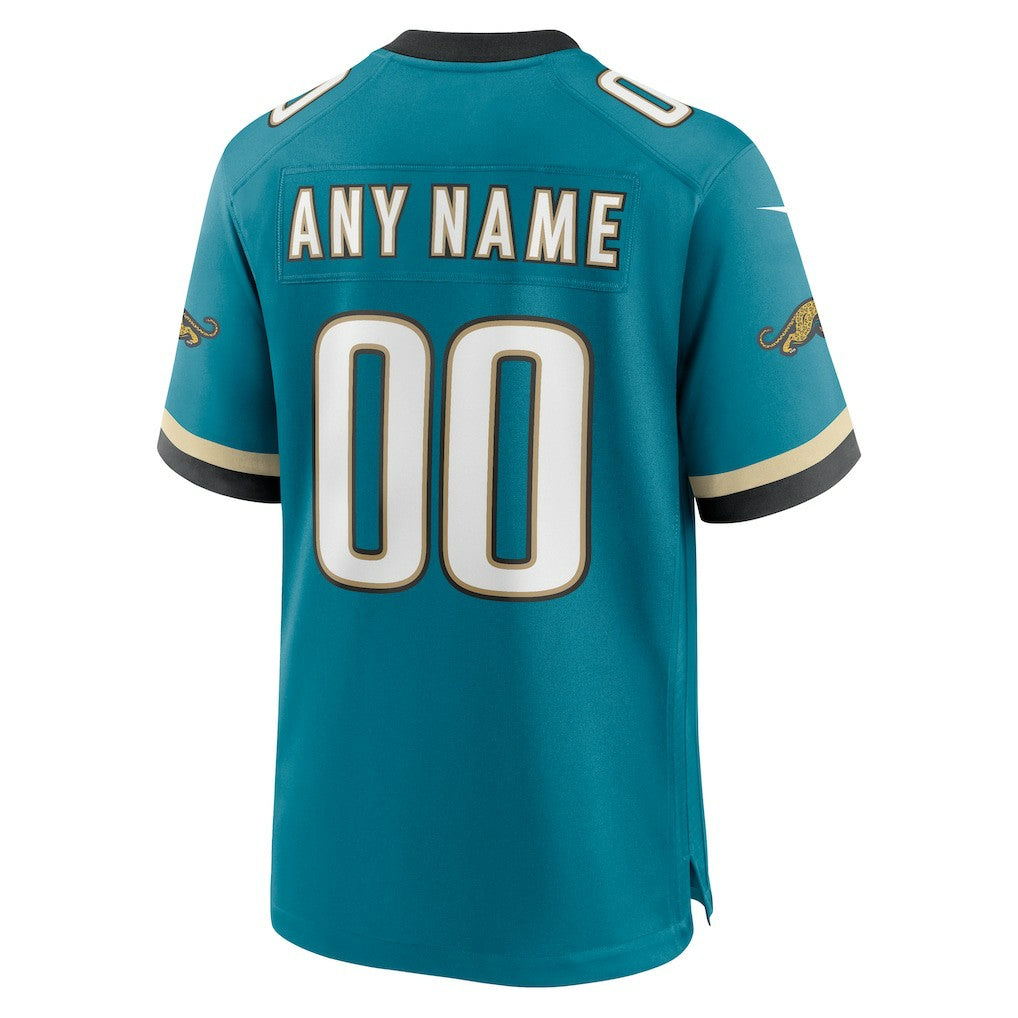 Jacksonville Jaguars Prowler Throwback Custom Game Jersey - Teal