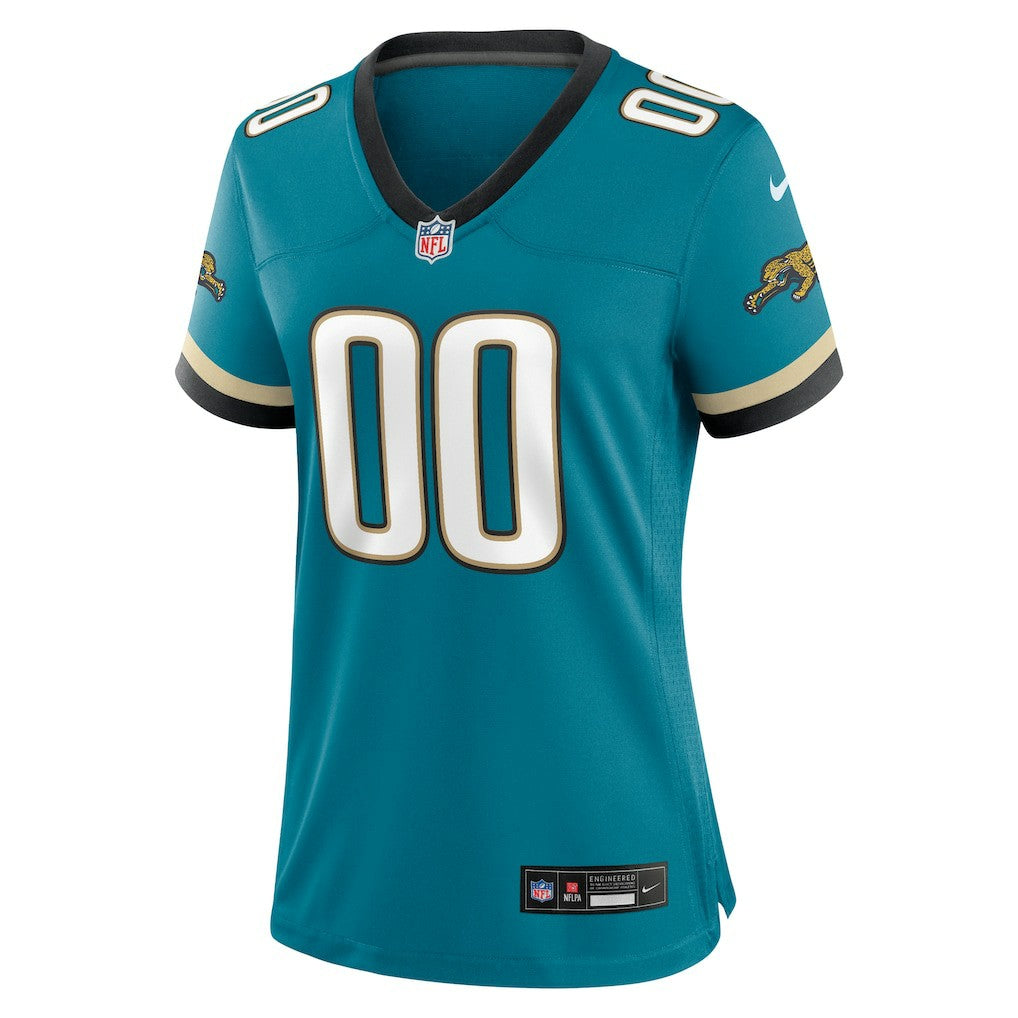 Jacksonville Jaguars Women's Prowler Throwback Custom Game Jersey - Teal