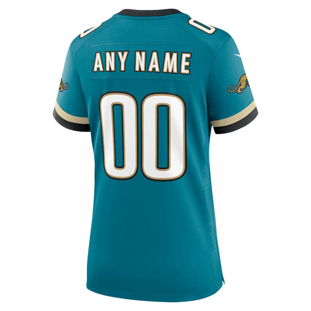 Jacksonville Jaguars Women's Prowler Throwback Custom Game Jersey - Teal