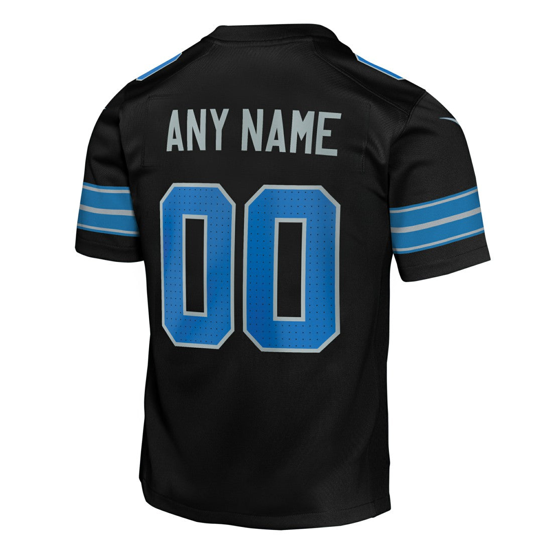 Detroit Lions Youth Alternate Custom Game Jersey - Black