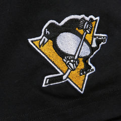 Mario Lemieux Pittsburgh Penguins Mitchell & Ness Premium Nickname Vintage Logo T-Shirt Black