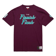Teemu Selanne Anaheim Ducks Mitchell & Ness Premium Nickname Vintage Logo T-Shirt Purple