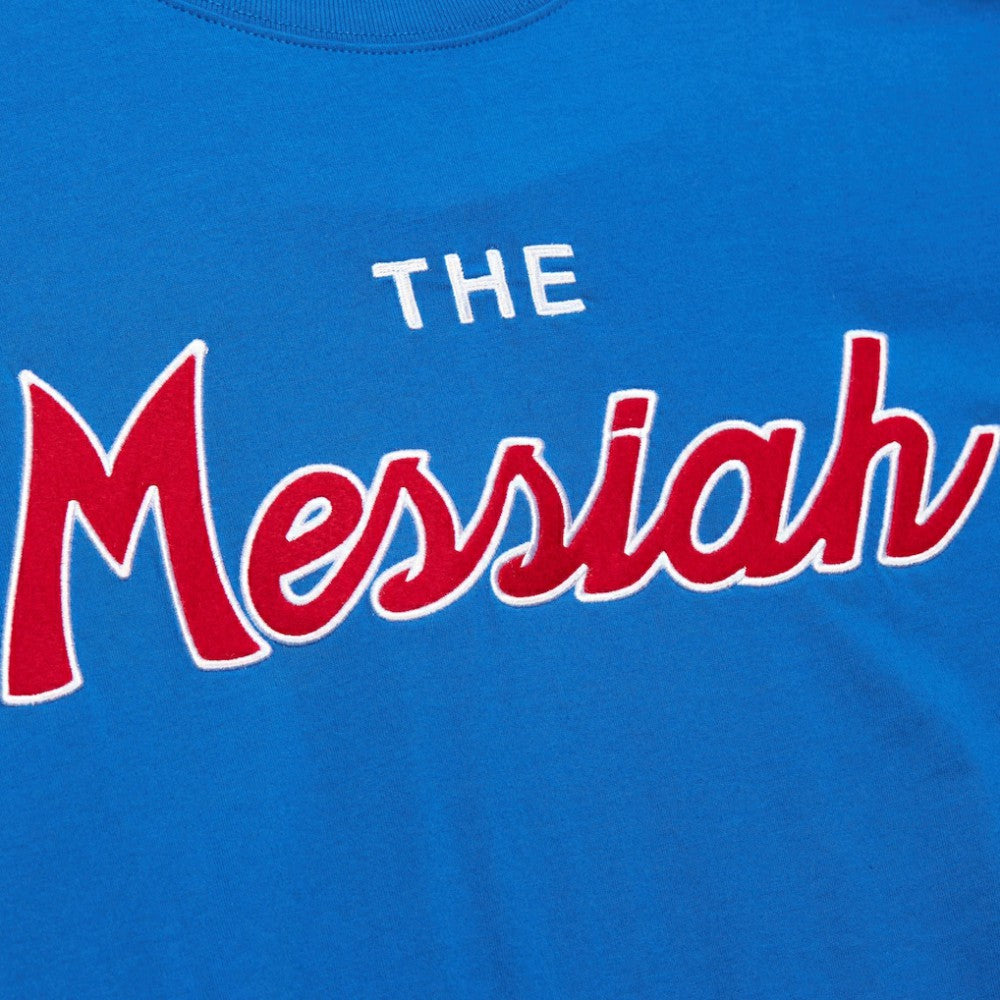 Mark Messier New York Rangers Mitchell & Ness Premium Nickname Vintage Logo T-Shirt Blue