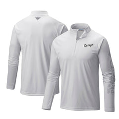Chicago White Sox Terminal Tackle Omni-Shade Raglan Quarter-Zip Pullover Top White | Columbia