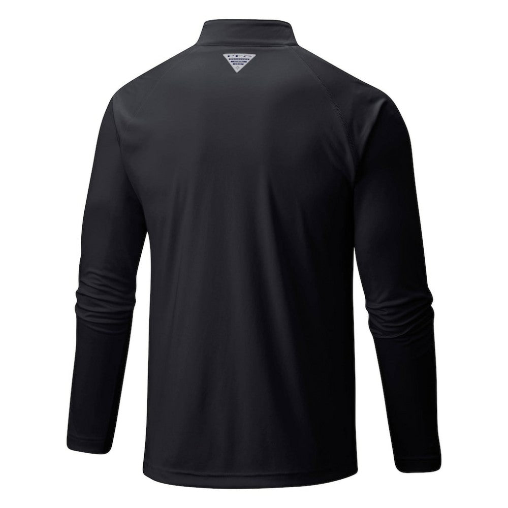 Pittsburgh Pirates Terminal Tackle Omni-Shade Raglan Quarter-Zip Pullover Top Black | Columbia