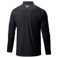 Baltimore Orioles Terminal Tackle Omni-Shade Raglan Quarter-Zip Pullover Top Black | Columbia