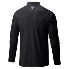 Cincinnati Reds Terminal Tackle Omni-Shade Raglan Quarter-Zip Pullover Top Black | Columbia