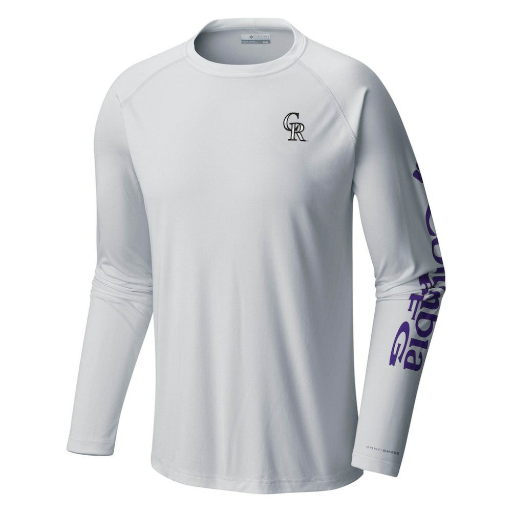 Colorado Rockies Terminal Tackle Long Sleeve T-Shirt White | Columbia