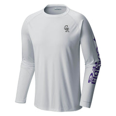 Colorado Rockies Terminal Tackle Long Sleeve T-Shirt White | Columbia