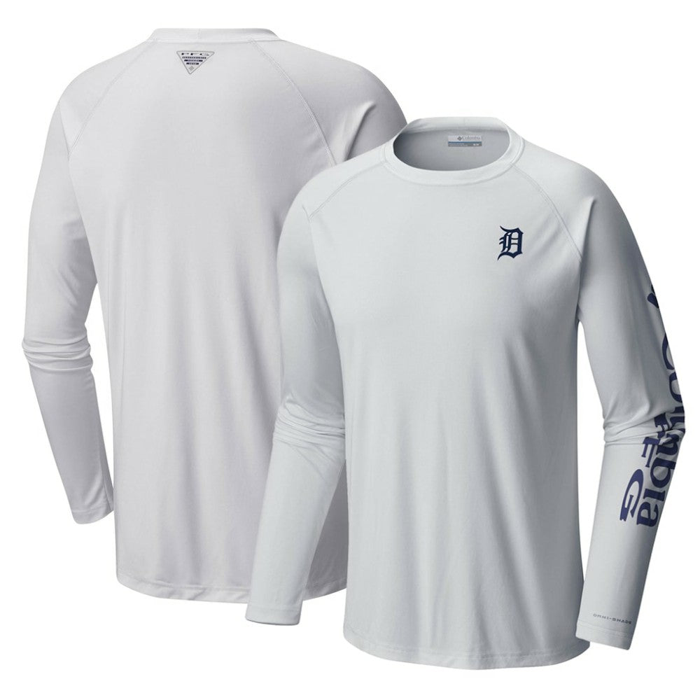 Detroit Tigers Terminal Tackle Long Sleeve T-Shirt White | Columbia
