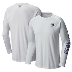 Detroit Tigers Terminal Tackle Long Sleeve T-Shirt White | Columbia