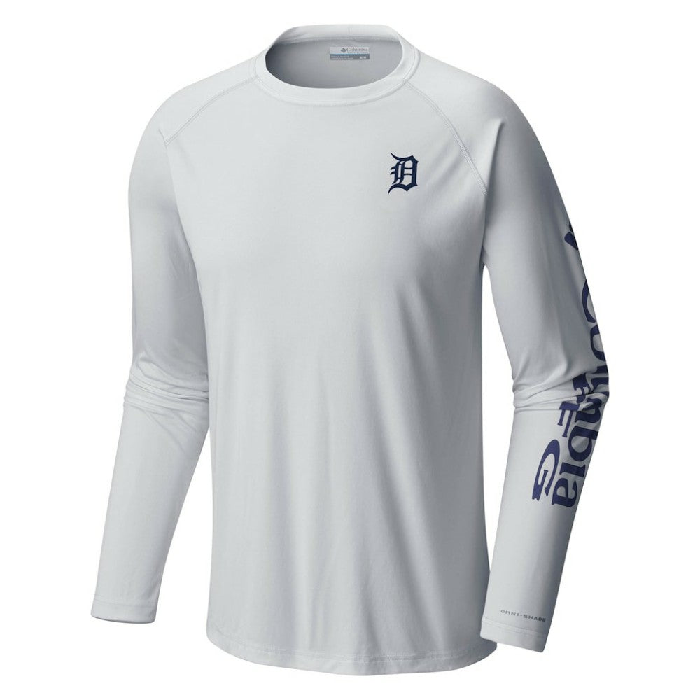 Detroit Tigers Terminal Tackle Long Sleeve T-Shirt White | Columbia