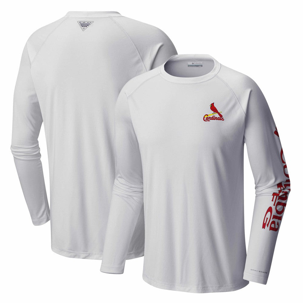 St. Louis Cardinals Terminal Tackle Long Sleeve T-Shirt White | Columbia