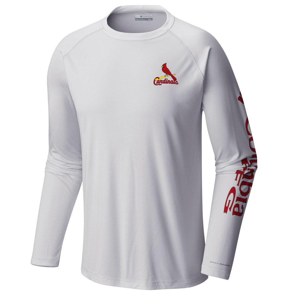 St. Louis Cardinals Terminal Tackle Long Sleeve T-Shirt White | Columbia