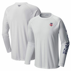 Minnesota Twins Terminal Tackle Long Sleeve T-Shirt White | Columbia