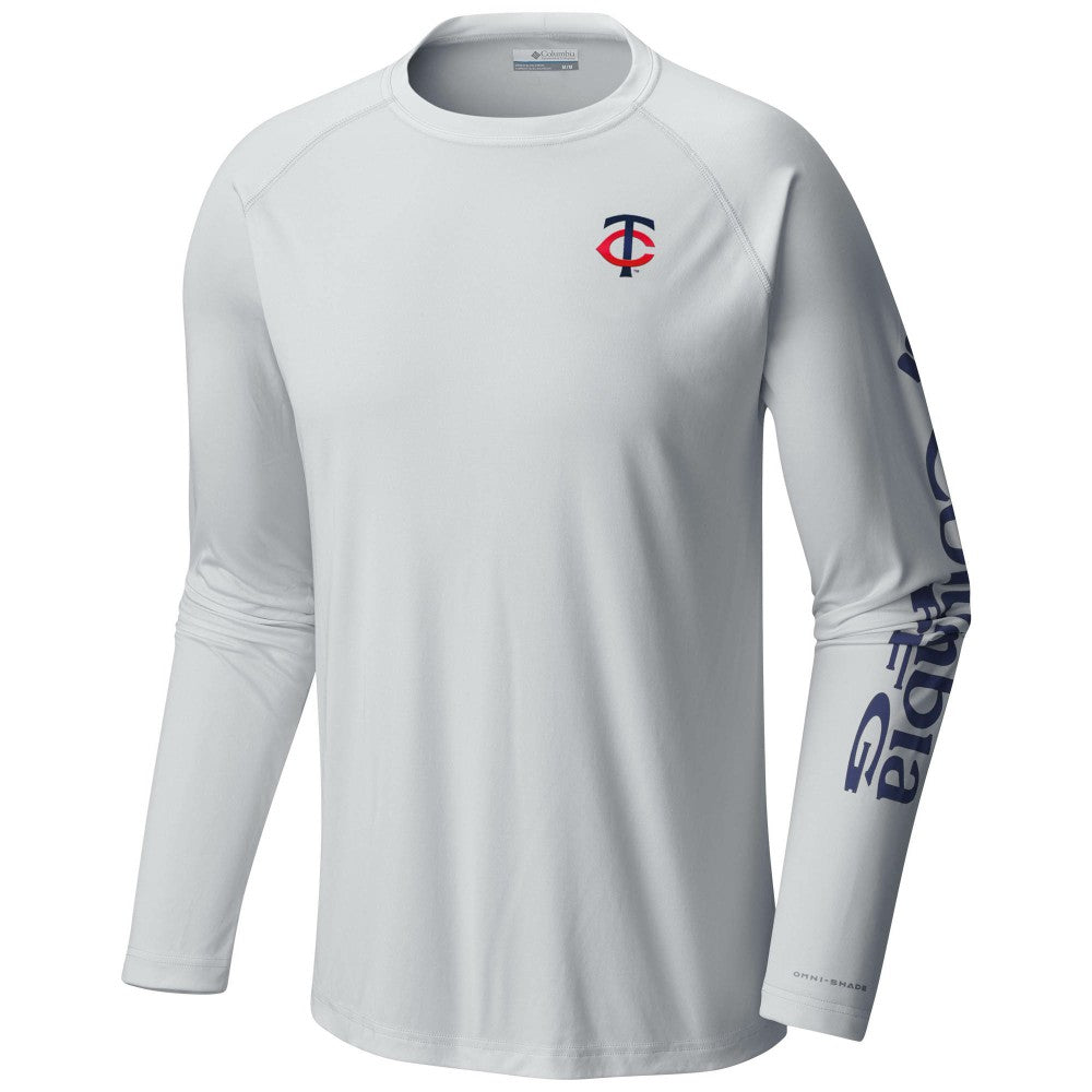 Minnesota Twins Terminal Tackle Long Sleeve T-Shirt White | Columbia