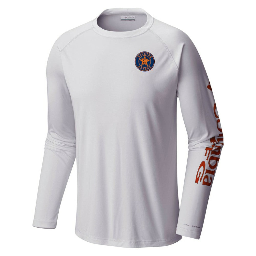 Houston Astros Terminal Tackle Long Sleeve T-Shirt White | Columbia