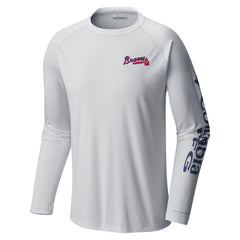 Atlanta Braves Terminal Tackle Long Sleeve T-Shirt White | Columbia