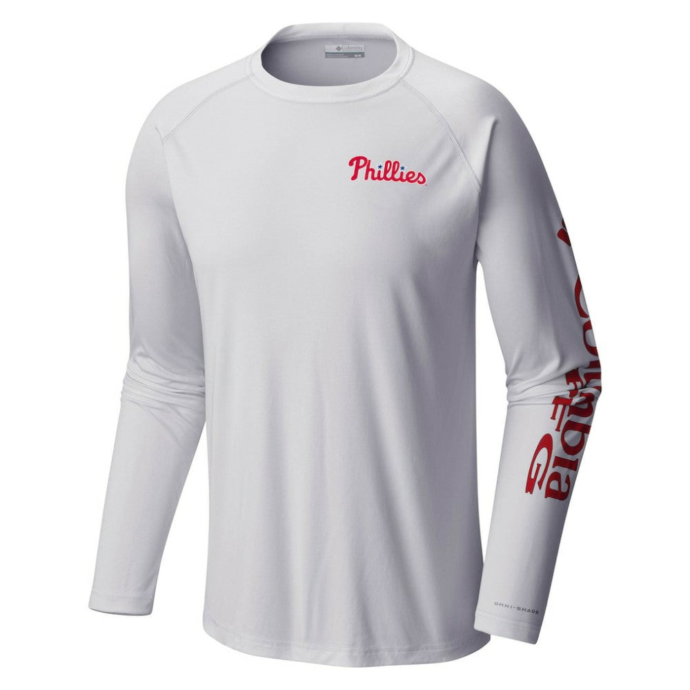 Philadelphia Phillies Terminal Tackle Long Sleeve T-Shirt White | Columbia