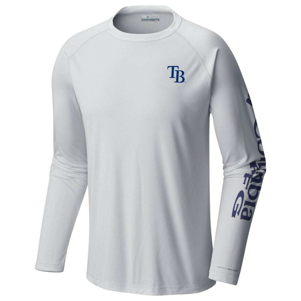Tampa Bay Rays Terminal Tackle Long Sleeve T-Shirt White | Columbia