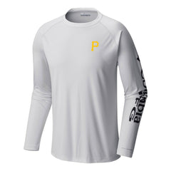 Pittsburgh Pirates Terminal Tackle Long Sleeve T-Shirt White | Columbia