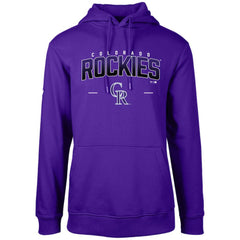 Colorado Rockies Levelwear Podium Doubleheader Pullover Hoodie Purple