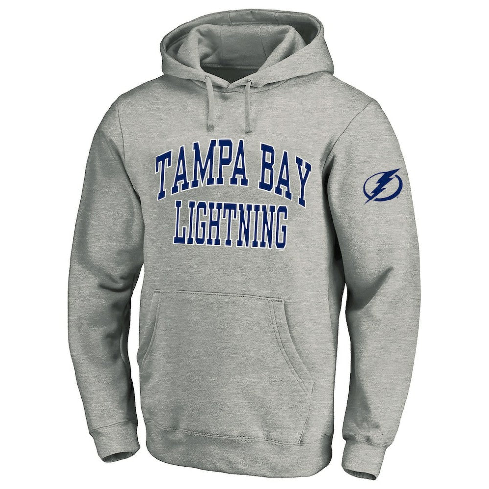 Tampa Bay Lightning Fanatics Big & Tall Fleece Pullover Hoodie Heather Gray