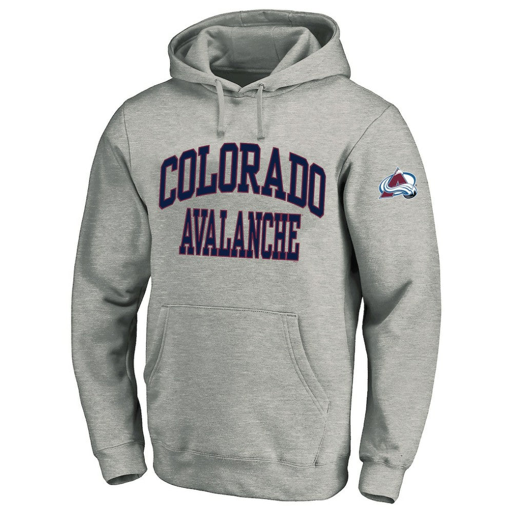 Colorado Avalanche Fanatics Big & Tall Fleece Pullover Hoodie Heather Gray