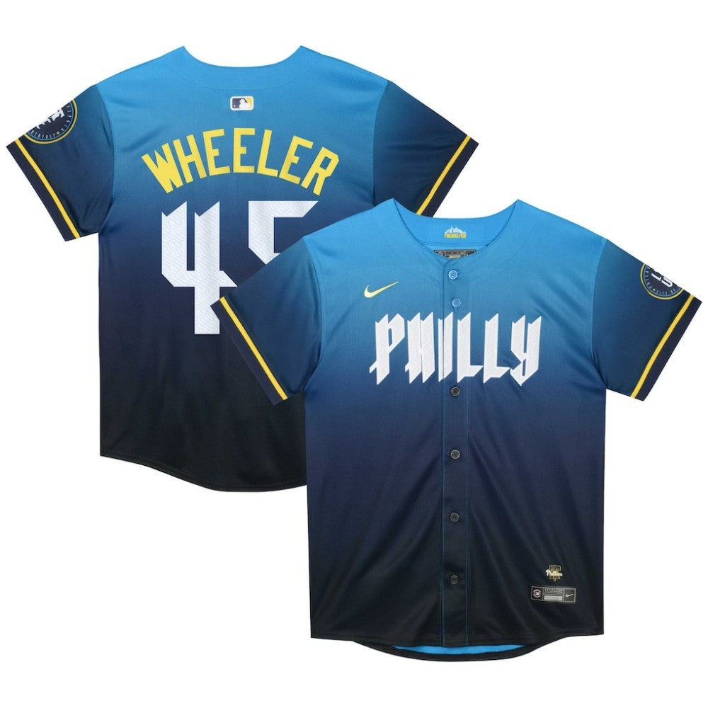 Zack Wheeler Philadelphia Phillies Preschool 2024 City Connect Limited Player Jersey Blue | Nike