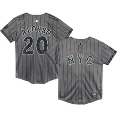 Pete Alonso New York Mets Preschool 2024 City Connect Limited Player Jersey Graphite | Nike