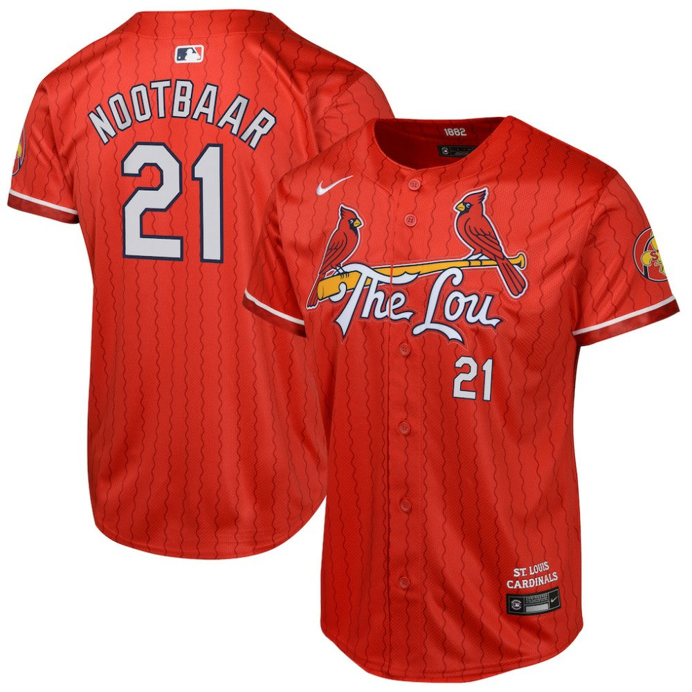 Lars Nootbaar St. Louis Cardinals Youth 2024 City Connect Limited Player Jersey Red | Nike