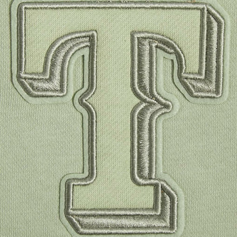 Texas Rangers Pro Standard Women's Neutral Oversized Boxy Cropped Pullover Sweatshirt Green