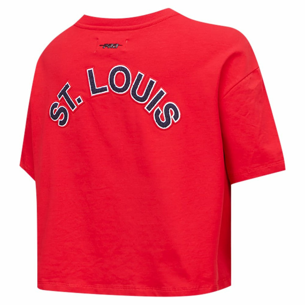 Washington Nationals Pro Standard Women's Classic SJ Cropped Boxy T-Shirt Red