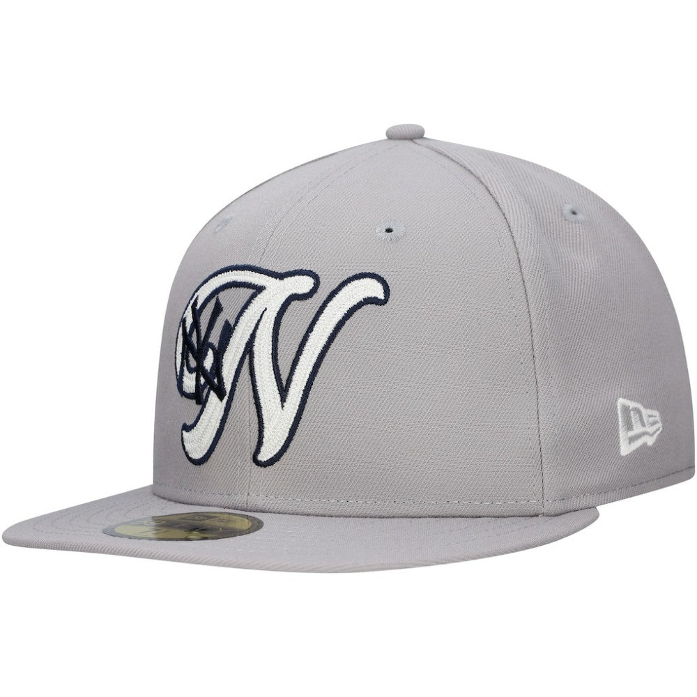 New York Yankees  Duo Logo 2.0 59FIFTY Fitted Hat Gray | New Era