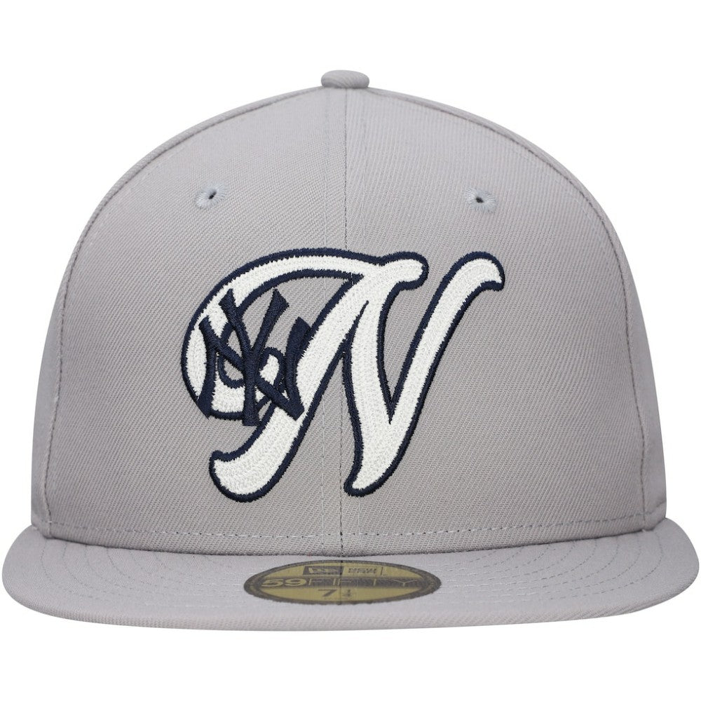 New York Yankees  Duo Logo 2.0 59FIFTY Fitted Hat Gray | New Era